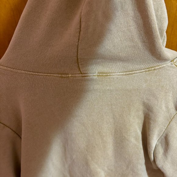 Dont Ask Why Sweater‎ Womens Medium Cream Long Sleeve Drawstring Pullover Hoodie - Picture 9 of 13